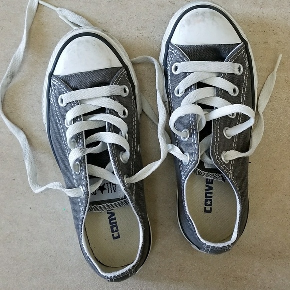 kids silver converse